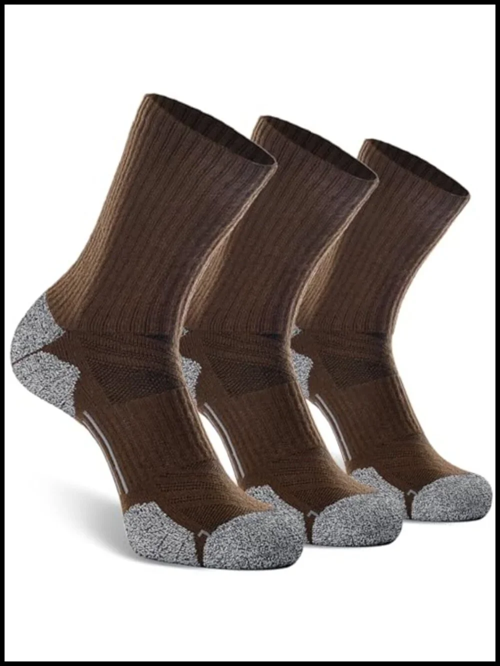 Cushioned Hiking Crew Socks, Moisture Wicking, Arch Support